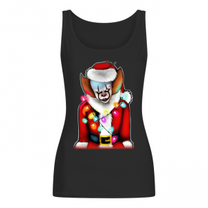 Pennywise Santa Claus Christmas lights IT Women's Tank Top