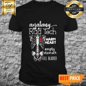 Halloween Anatomy Of A Rad Tech Warm Heart Shirt