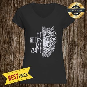 Lion He Keeps Me Safe She Keeps Me Wild Ladie Tee
