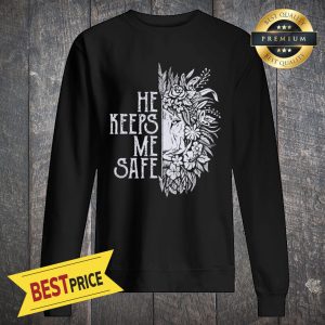 Lion He Keeps Me Safe She Keeps Me Wild Hoodie