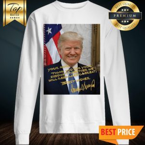 Personalized President Trump Portrait Signature Sweatshirt