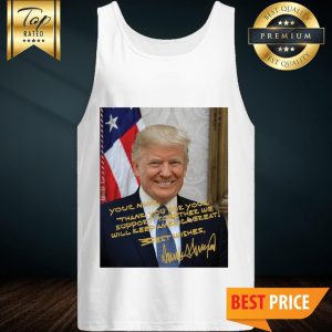 Personalized President Trump Portrait Signature Tank Top