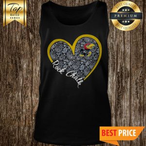 Rock Chalk KU Kansas Jayhawks Logo Heart Tank Top