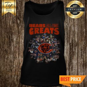 NFL Cool Chicago Bears All Time Greats Team Players Signatures Tiger Tank Top