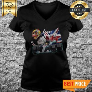 Official Lewis Hamilton 44 Car Signature Union Jack V-Neck
