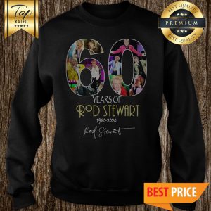 Official 60 Years Of Rod Stewart 1960 2020 Signature Sweatshirt