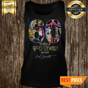 Official 60 Years Of Rod Stewart 1960 2020 Signature Tank Top