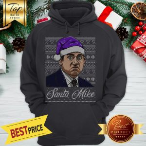 Official Michael Scott Santa Micke Ugly Christmas Hoodie