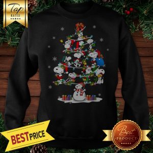 Snoopy Santa Christmas Tree Sweatshirt