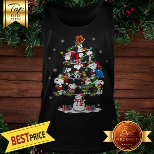Snoopy Santa Christmas Tree Tank Top