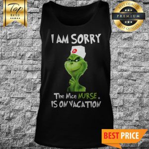 The Nice Nurse Is On Vacation Christmas Tank Top