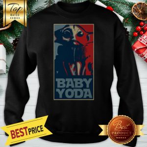 Baby Yoda Art Poster Sweatshirt