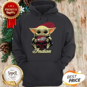 Baby Yoda Hug Indian Motorcycle Star Wars Hoodie
