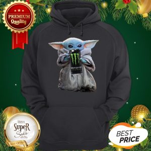 Baby Yoda Hug Monster Energy Star Wars Mandalorian Hoodie