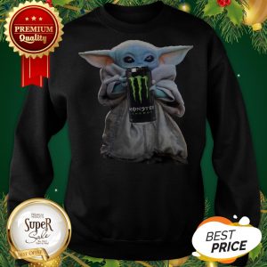 Baby Yoda Hug Monster Energy Star Wars Mandalorian Sweatshirt