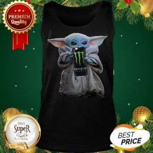 Baby Yoda Hug Monster Energy Star Wars Mandalorian Tank Top