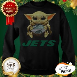 Baby Yoda Hug New York Jets Star Wars Mandalorian Sweatshirt