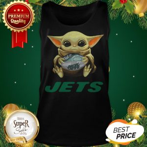 Baby Yoda Hug New York Jets Star Wars Mandalorian Tank Top