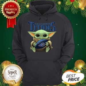 Baby Yoda Hug Tennessee Titans Star Wars Mandalorian Hoodie