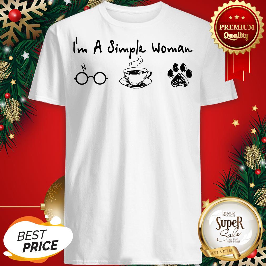 I’m A Simple Woman I Like Coffee Dog Paw Dragonfly Shirt I’m A Simple Woman I Like Coffee Dog Paw Dragonfly Shirt