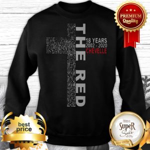 Lyric The Red 18 Years 2002 2020 Chevelle Band Music Sweatshirt