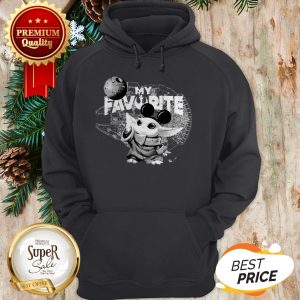 Mickey Baby Yoda My Favorite Princess Star Wars Mandalorian Hoodie