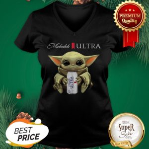Nice Baby Yoda Hug Michelob Ultra V-neck