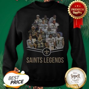 Nice New Orleans Saints Logo Saints Legends All Signature Sweatshirt