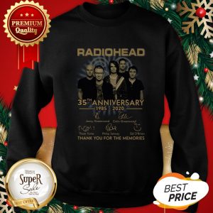 Official Radiohead 35th Anniversary 1985 2020 Thank You For The Memories Sweatshirt