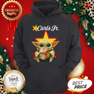 Official Star Wars Baby Yoda Hug Carl's Jr Mandalorian Hoodie