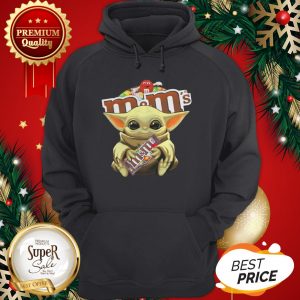 Official Star Wars Baby Yoda Hug M&M's Mandalorian Hoodie
