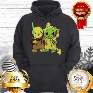 Pretty Baby Pikachu And Baby Yoda Star Wars Hoodie