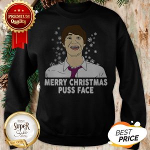 Pretty Jonny Goodman Merry Christmas Puss Face Sweatshirt
