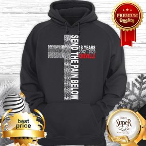Send The Pain Below 18 years 2002 2020 Chevelle Hoodie
