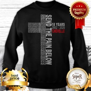 Send The Pain Below 18 years 2002 2020 Chevelle Sweatshirt