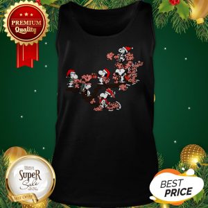 Snoopy Under Cherry Blossom Shirt
