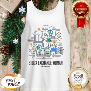 Stock Exchange Woman Trading And Coffee Tank Top