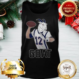 Tom Brady GOAT 12 New England Patriots Tank Top