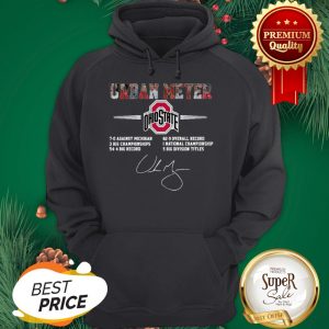 Urban Meyer Ohio State Buckeyes Signature Autograph Hoodie