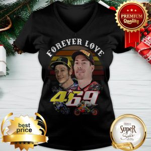 Valentino Rossi Forever Love 469 Nicky Hayden Signature Vintage V-neck