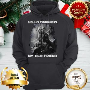 Yoda Hello Darkness My Old Friend Hoodie