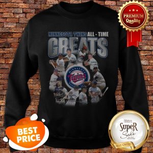 Minnesota Twins All Time Greats Team Signatures Sweatshirt