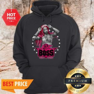 Nice WWE Sasha Banks Pink The Legit Boss Hoodie