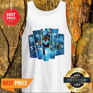 Official 5 Lions In Blue Voltron Legendary Defender Tank Top