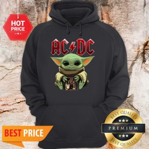 Official Baby Yoda Hug ACDC Star Wars Hoodie