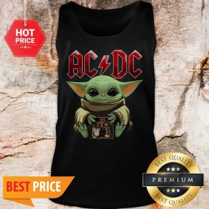 Official Baby Yoda Hug ACDC Star Wars Tank Top