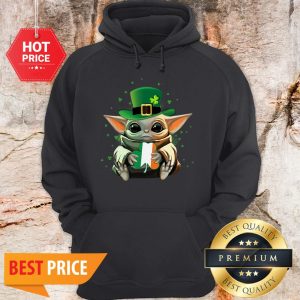 Official Baby Yoda Hug St Patrick's Day Star Wars Hoodie