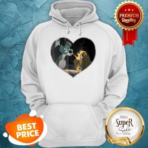 Nice Disney Lady and the Tramp First Kiss Hoodie