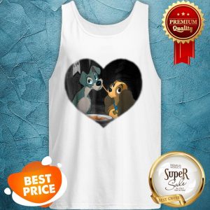 Nice Disney Lady and the Tramp First Kiss Tank Top