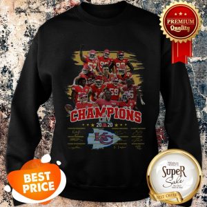 Kansas City Chiefs Super Bowl LIIV Champions Signatures Sweatshirt